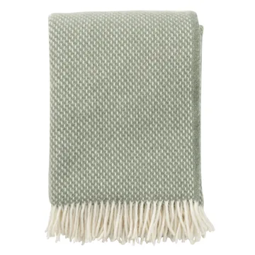 Preppy throw - dusty green - Klippan Yllefabrik