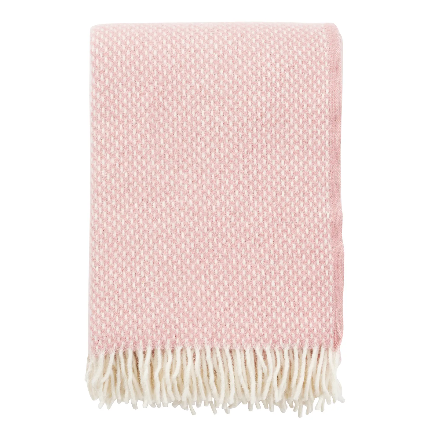 Preppy throw, misty rose Klippan Yllefabrik