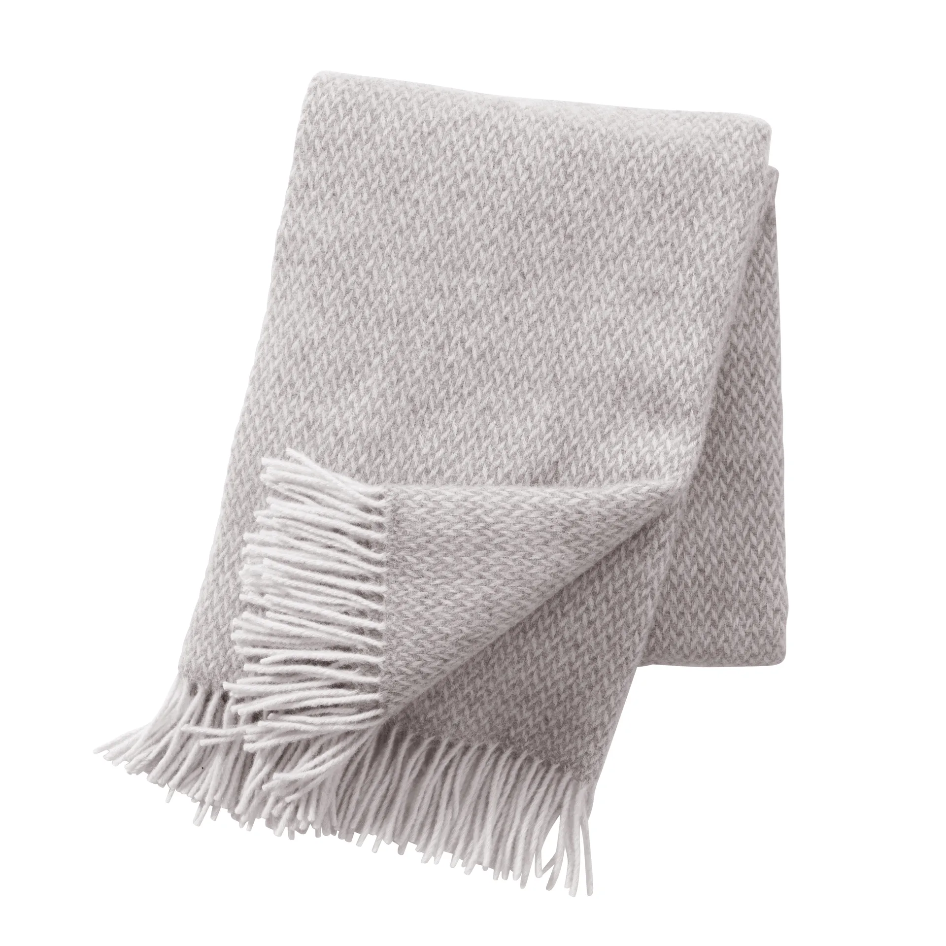 Pulse wool throw, sand (beige) Klippan Yllefabrik