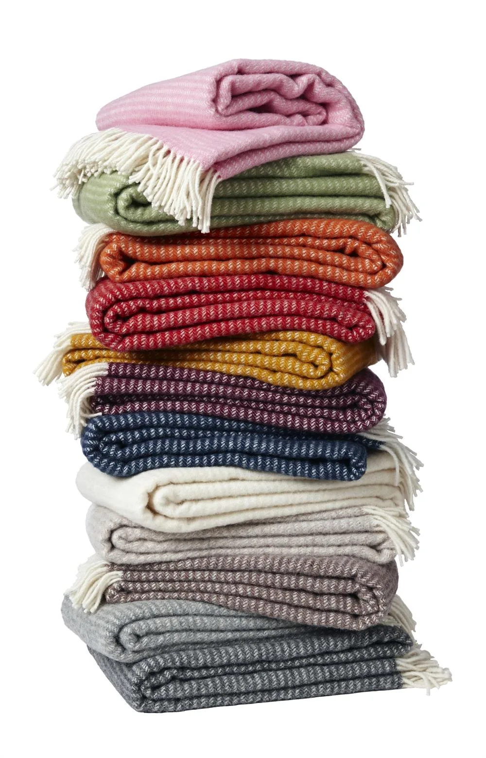 Ralph wool throw, red Klippan Yllefabrik