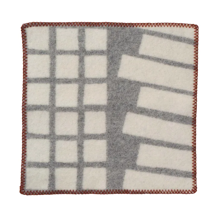 Sankt Petri seat pad 43x43 cm - Light Grey - Klippan Yllefabrik