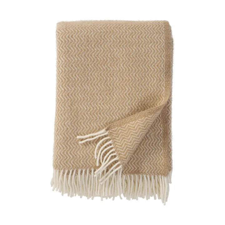 Sorbet wool throw 130x200 cm - Sandy beach - Klippan Yllefabrik