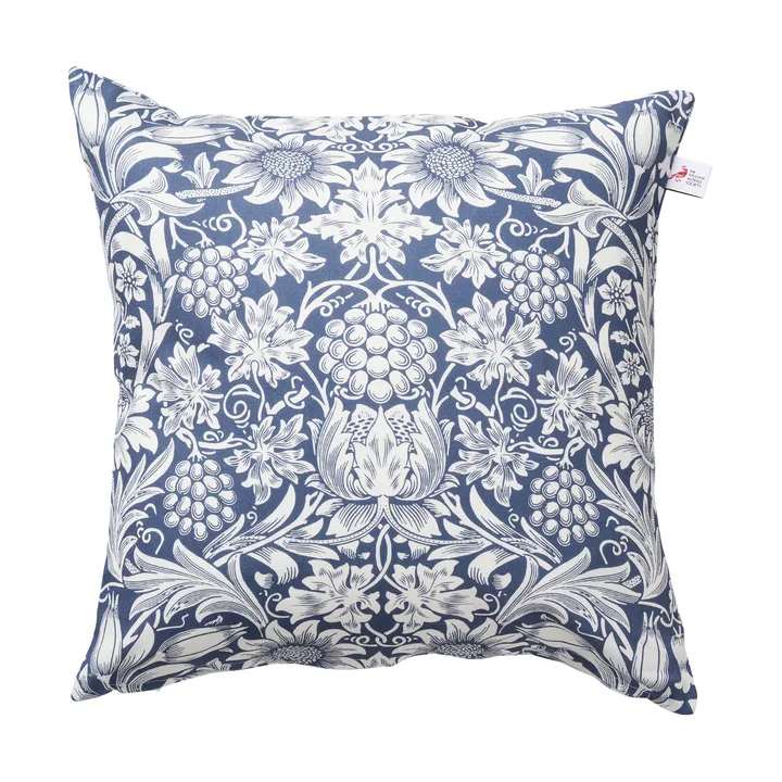 Sunflower cushion cover 45x45 cm - Dark denim - Klippan Yllefabrik