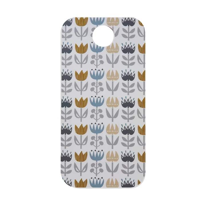 Tulip cutting board 20x40 cm - Grey-multi - Klippan Yllefabrik