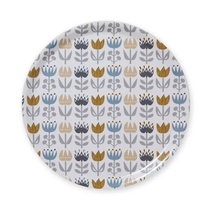 Tulip round tray Ø38 cm - Grey - Klippan Yllefabrik