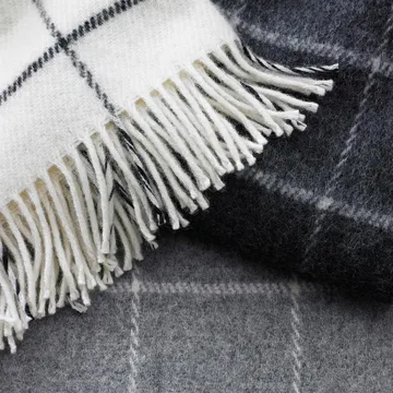 Vinga wool throw - white - Klippan Yllefabrik