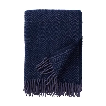 Zigzag wool throw 130x200 cm - Heather - Klippan Yllefabrik