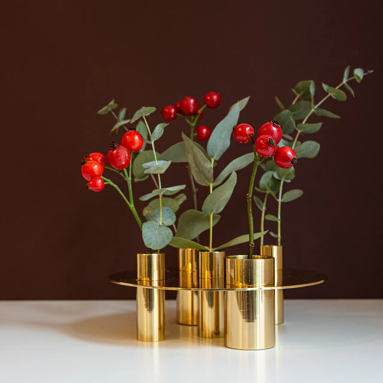 Awa candle holder, Brass KLONG