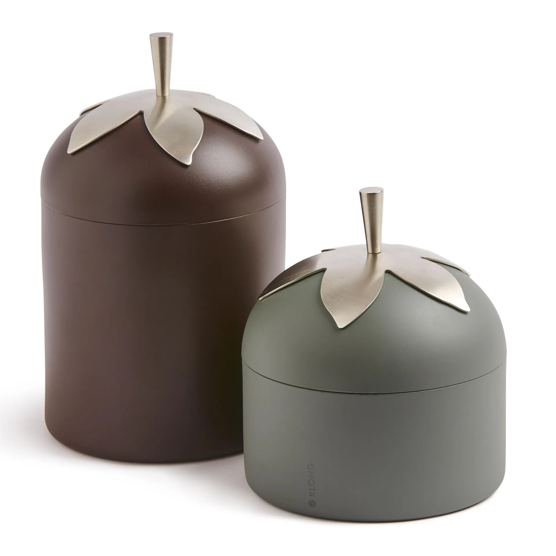 Blad jar, small, grey KLONG