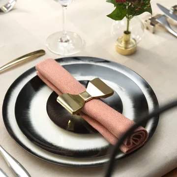 Bowie napkin ring 2-pack - Brass - KLONG