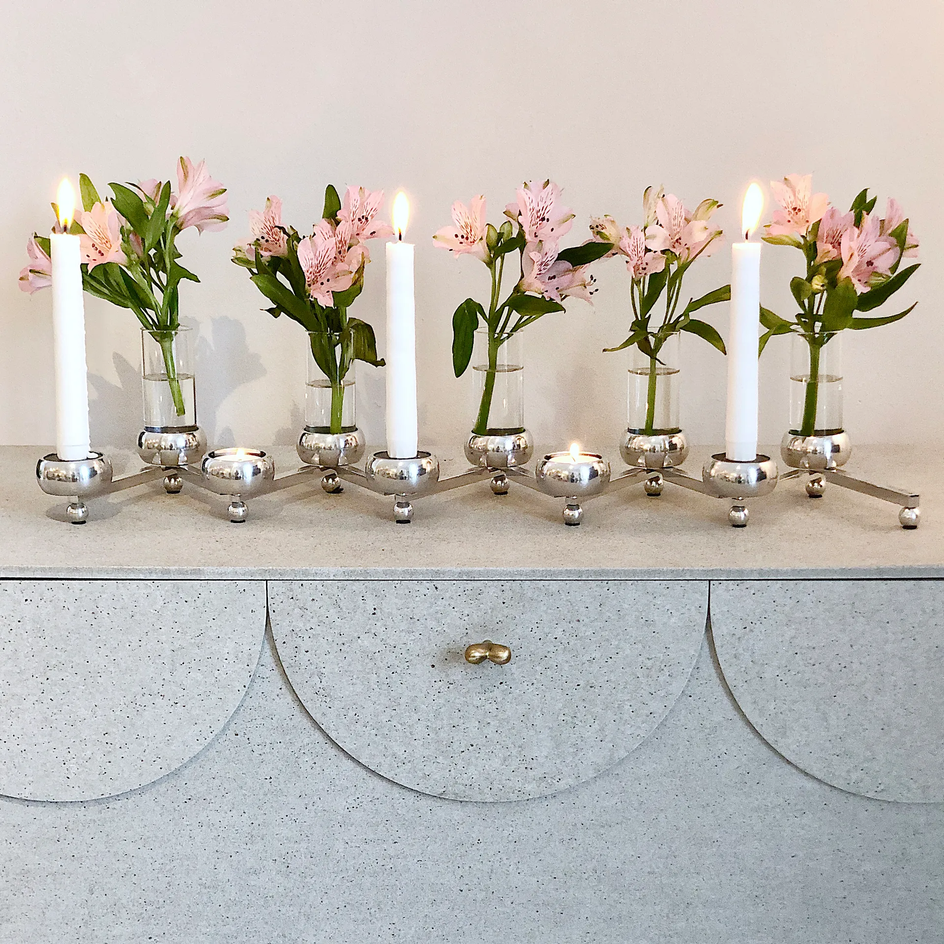 Constella candle holder large, aluminum KLONG