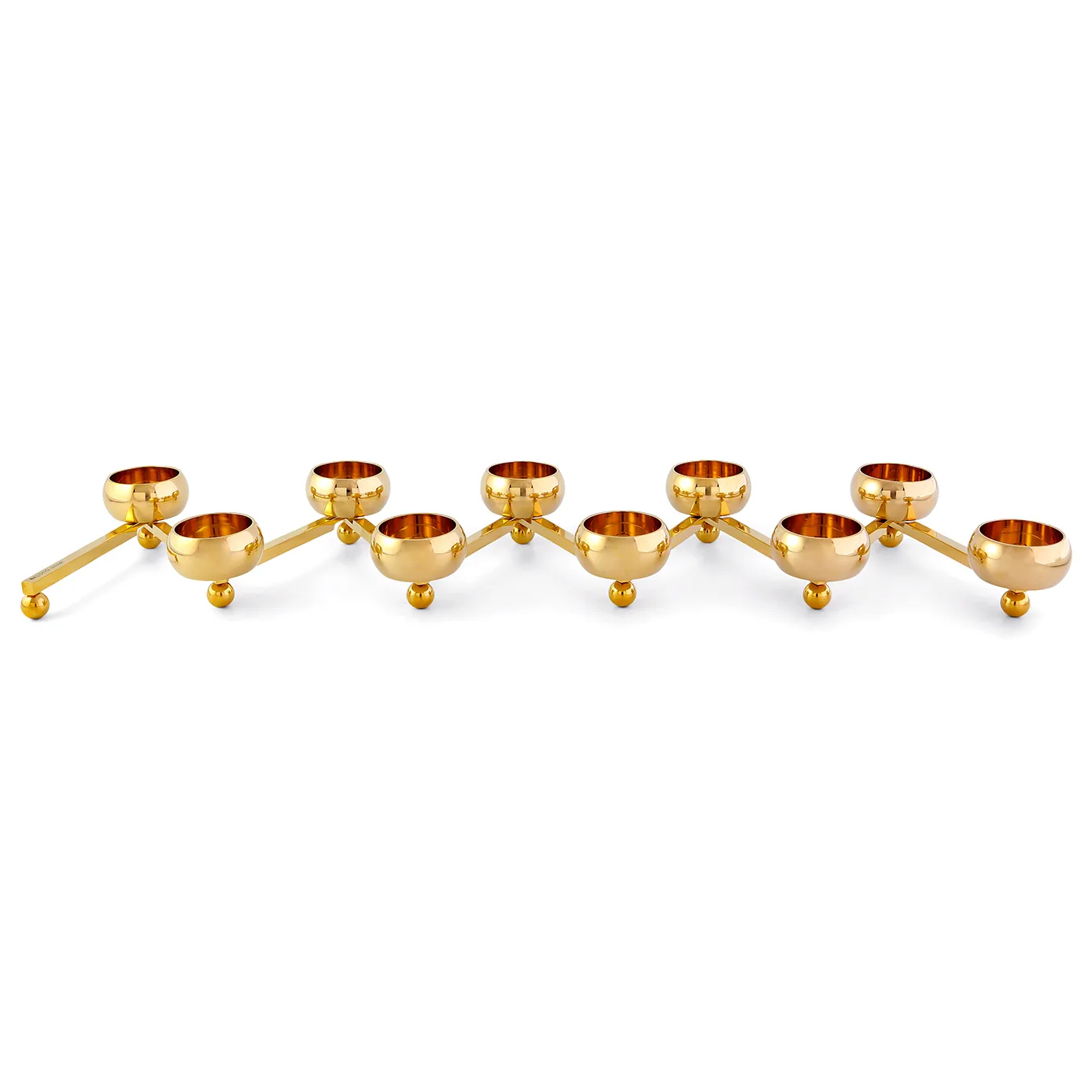 Constella candle holder large, brass KLONG