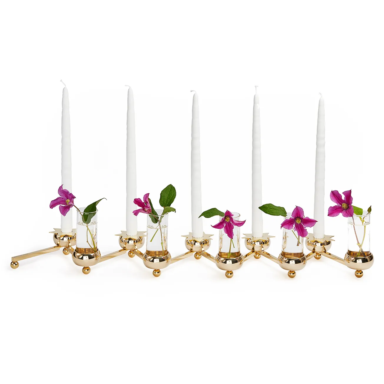 Constella candle holder large, brass KLONG