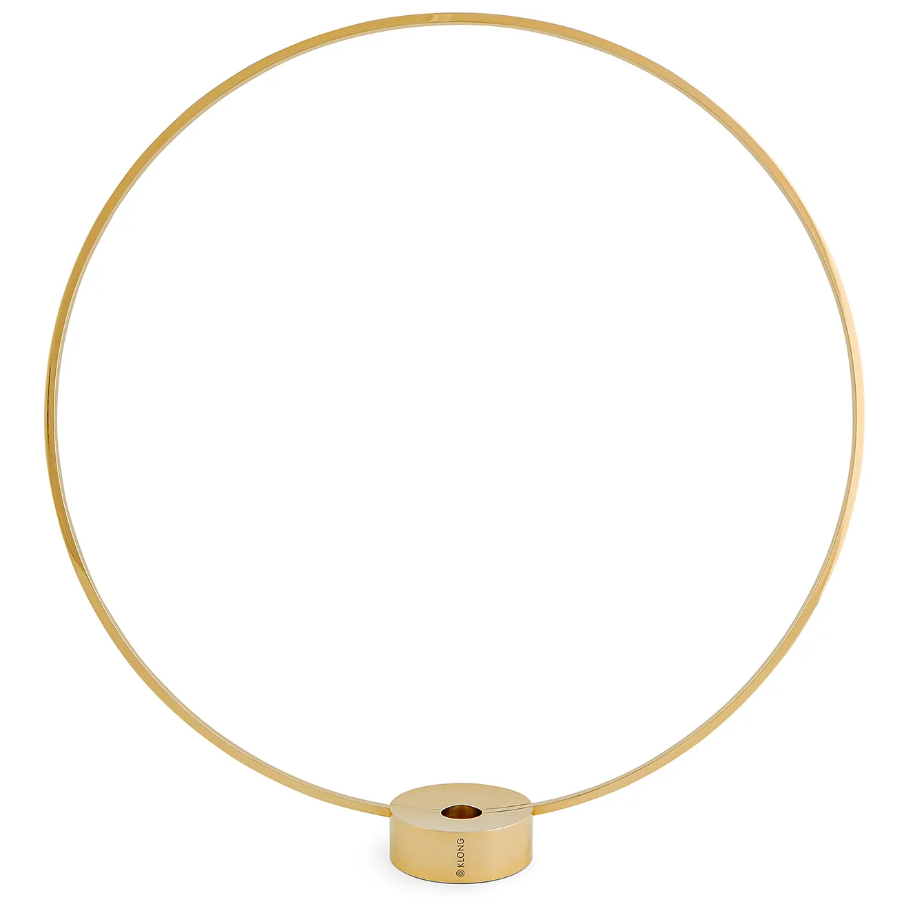 Gloria candle holder, large, brass KLONG