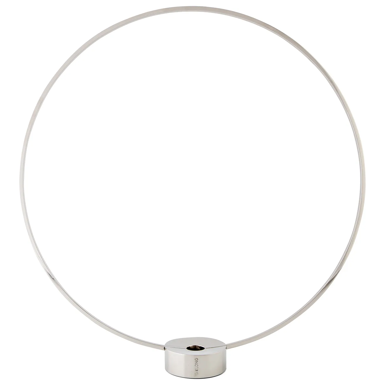 Gloria candle holder, large, nickel KLONG