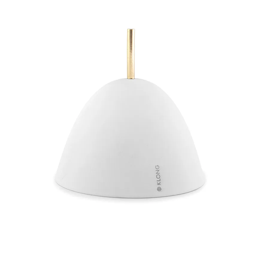 Gömma storage small 12 cm, white-brass KLONG