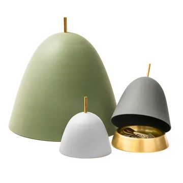 Gömma storage small 12 cm - white-brass - KLONG