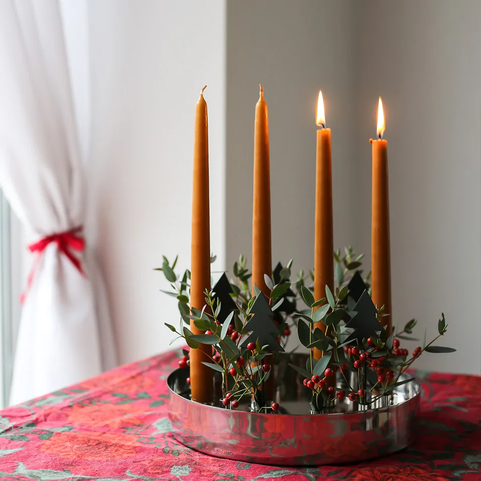 Jubel advent candle holder, Silver KLONG