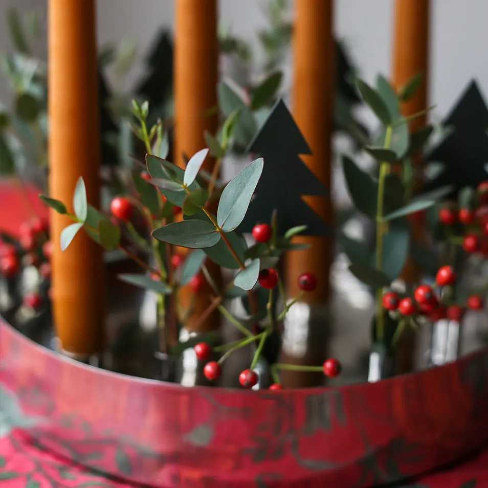 Jubel advent candle holder, Silver KLONG