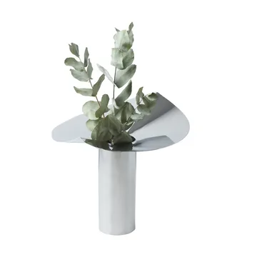 Löv vase-candle holder - Stainless steel - KLONG