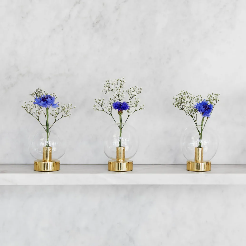 Orbis vase, brass KLONG