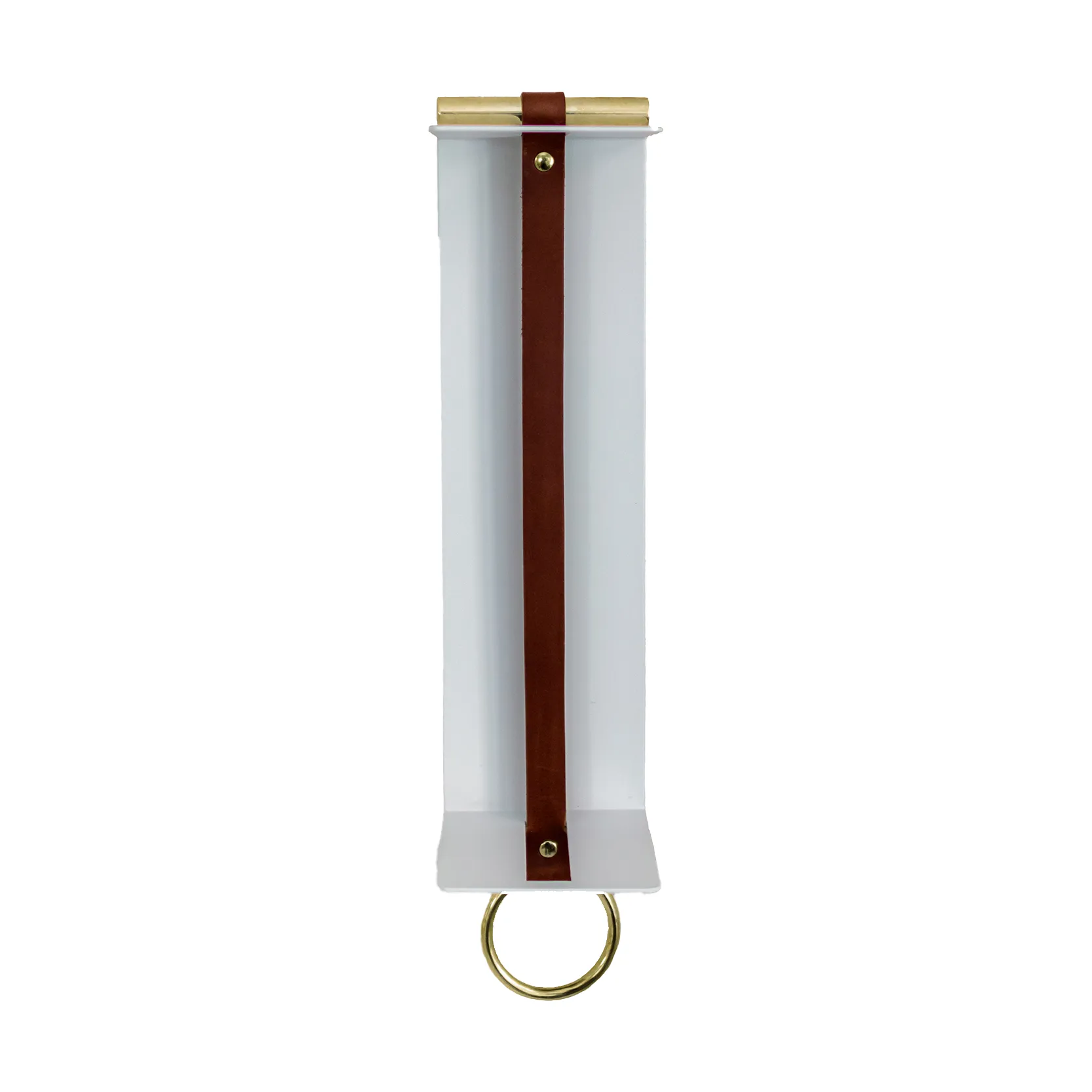 Strapp shelf 10x33 cm, White KLONG