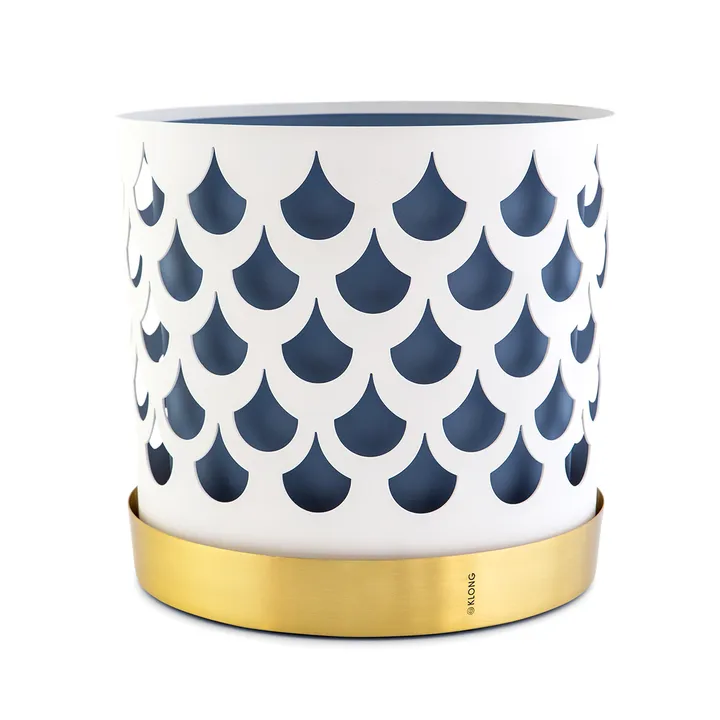 Trio flower pot drop large Ø28 cm - white - KLONG
