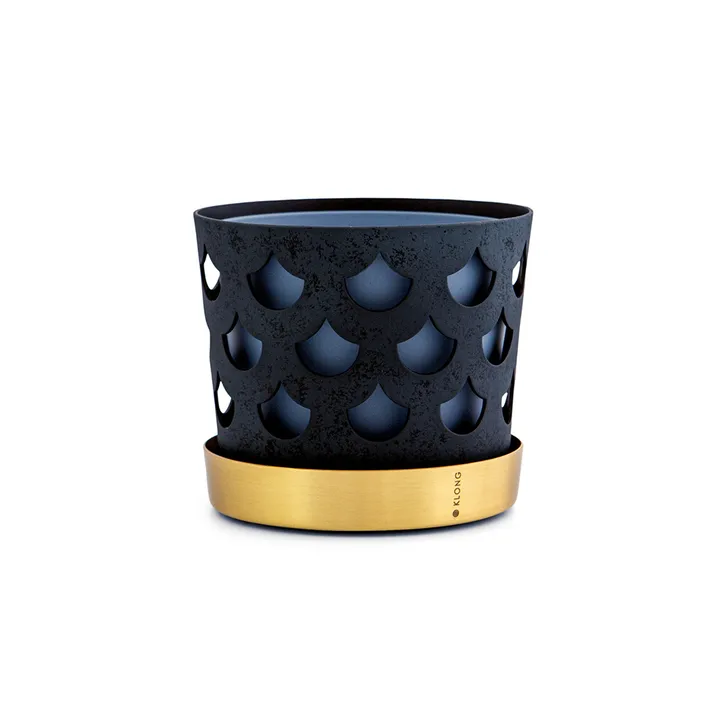 Trio flower pot drop small Ø12 cm - blue - KLONG