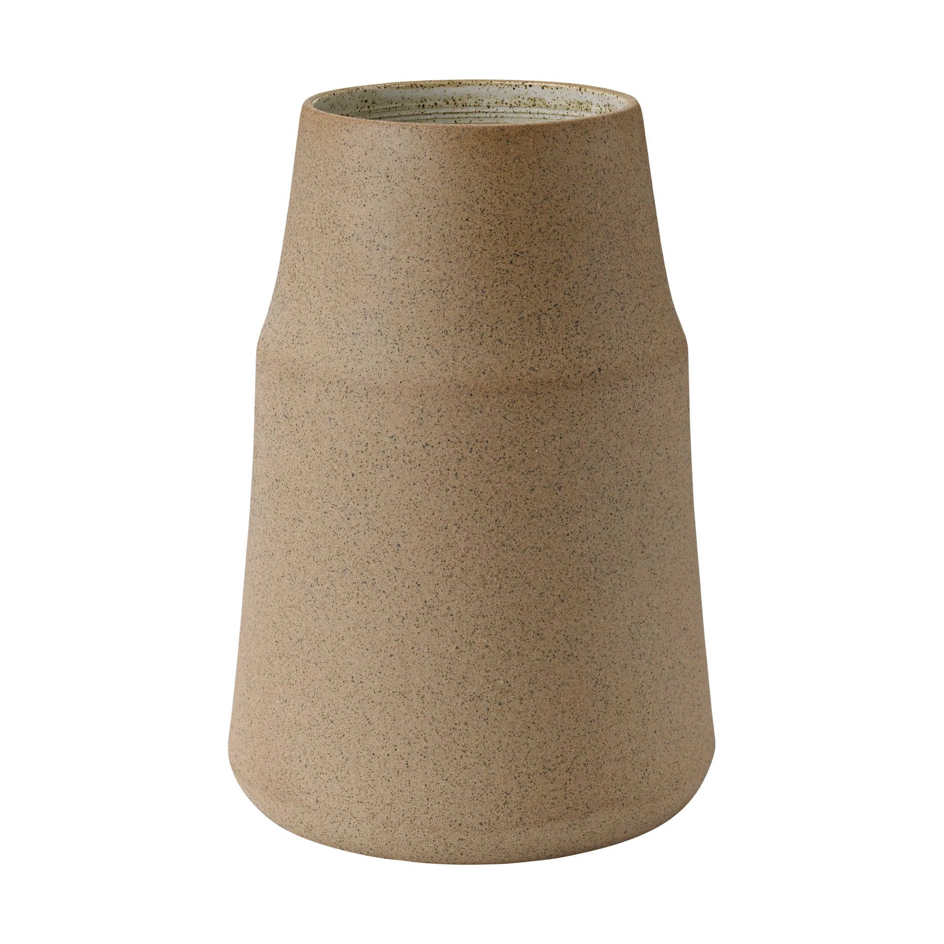 Clay vase 18 cm, Warm sand Knabstrup Keramik