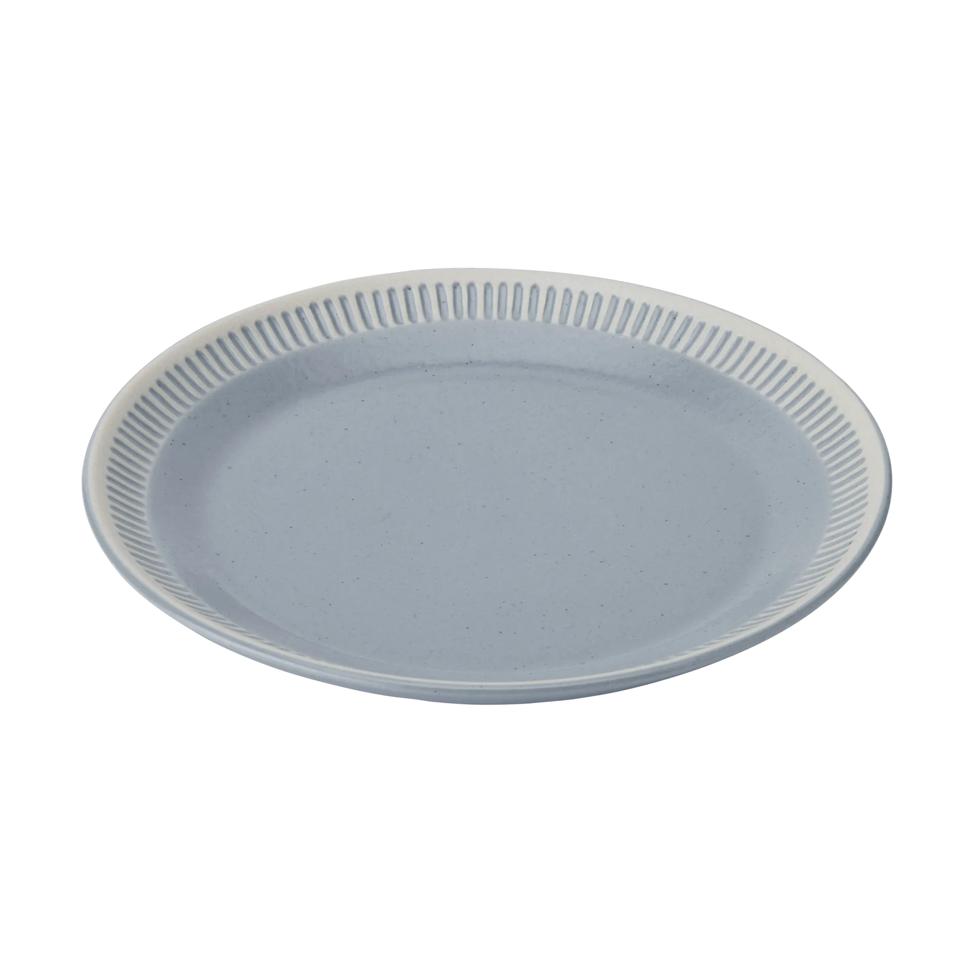 Colorit plate Ø22 cm, Dark grey Knabstrup Keramik