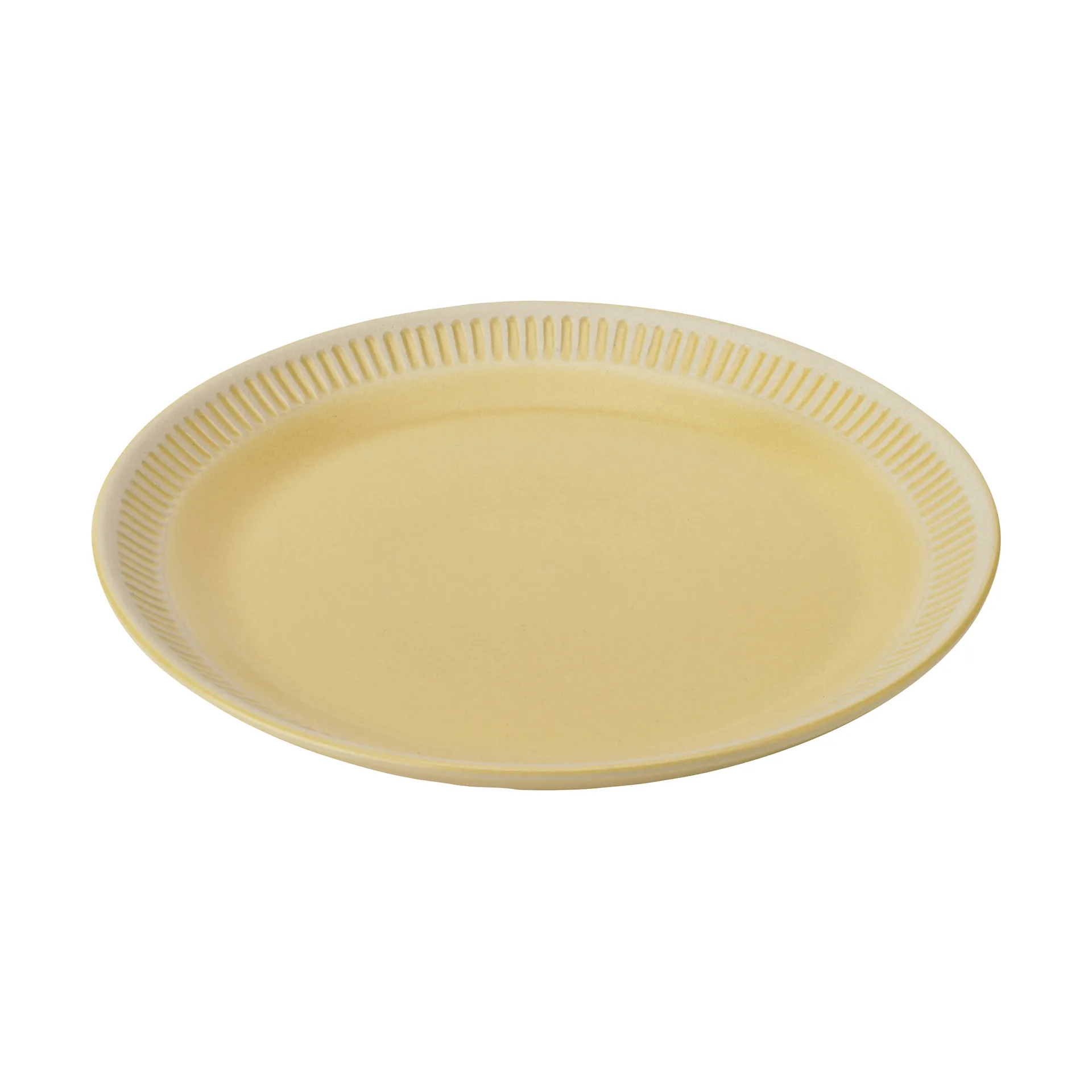 Colorit plate Ø22 cm, Yellow Knabstrup Keramik