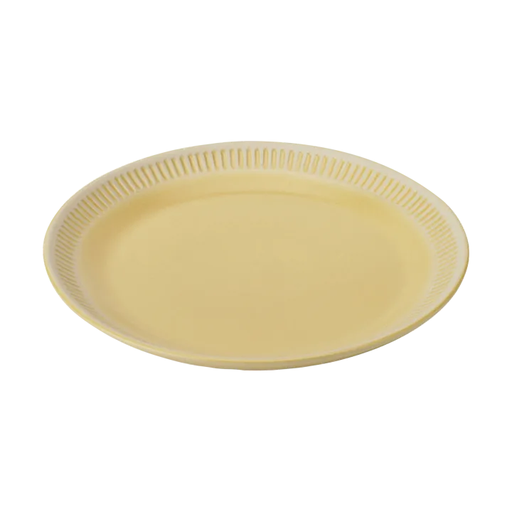 Colorit plate Ø22 cm - Yellow - Knabstrup Keramik