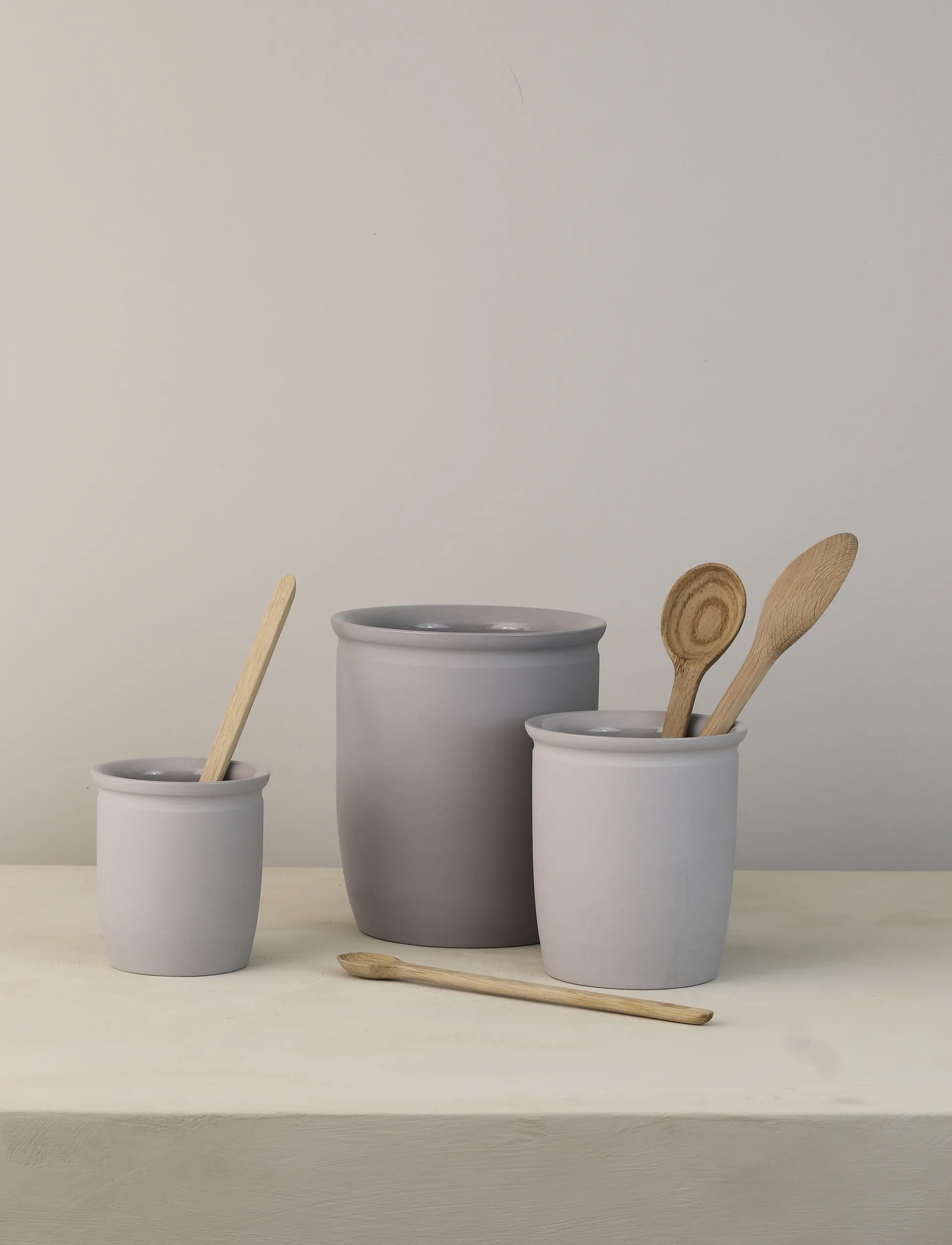 Knabstrup preserving jar, Grey, 1 L Knabstrup Keramik