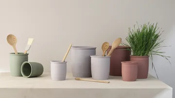 Knabstrup preserving jar - Grey, 1 L - Knabstrup Keramik