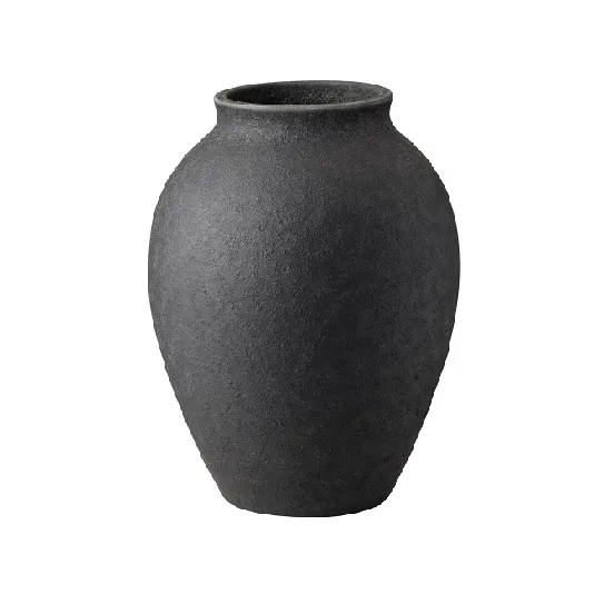 Knabstrup vase 12.5 cm, Svart Knabstrup Keramik