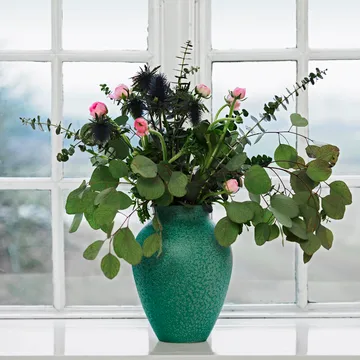 Knabstrup vase 27 cm - green - Knabstrup Keramik