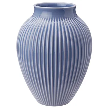 Knabstrup vase ribbed 27 cm - lavender blue - Knabstrup Keramik