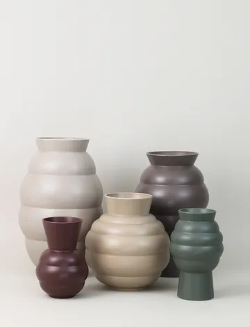 Tortus Archie vase No5 41.5 cm - Light grey - Knabstrup Keramik