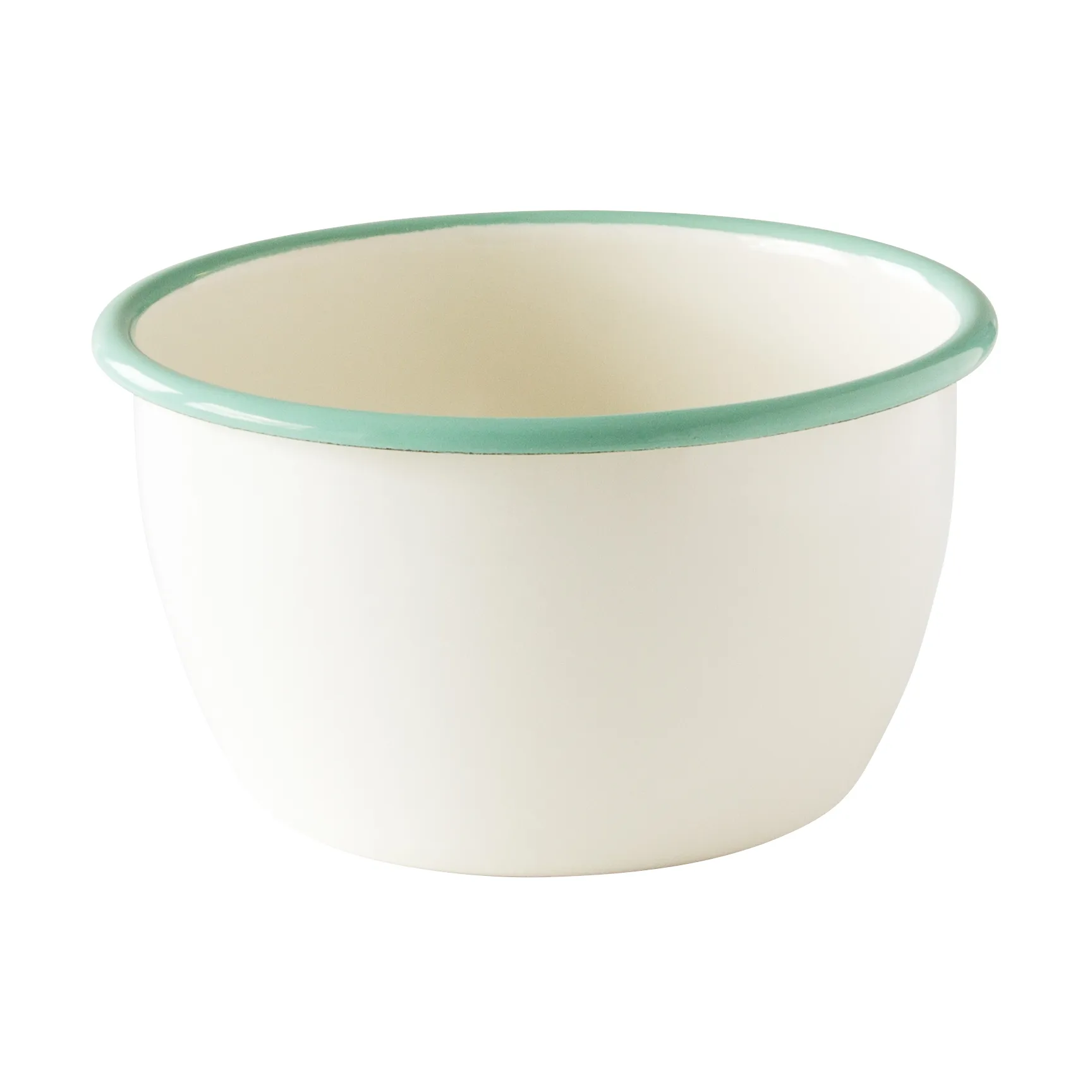 Kockums bowl, Cream lux-green, Ø14 cm Kockums Jernverk