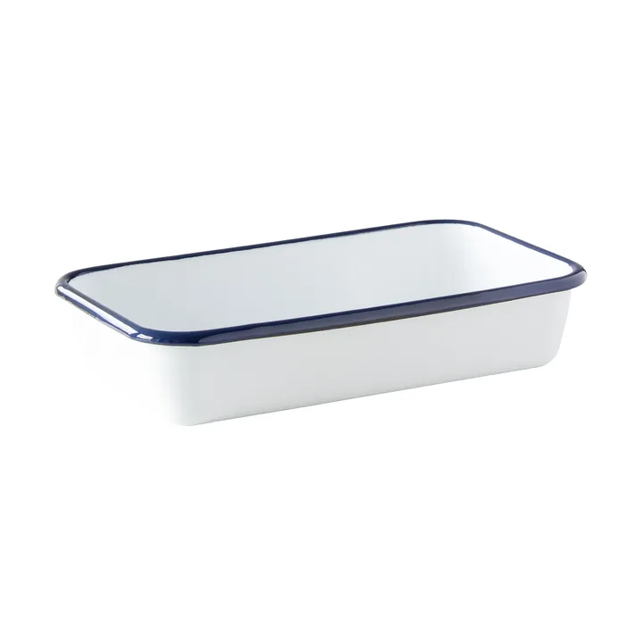 Kockums oven dish - Kockums white-blue, 23x13.5 cm - Kockums Jernverk