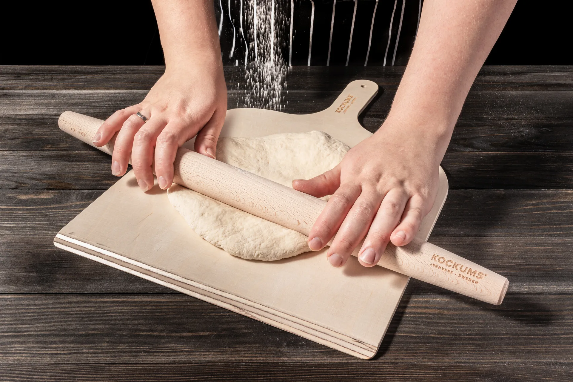 Kockums pizza roller 46 cm, Beech Kockums Jernverk