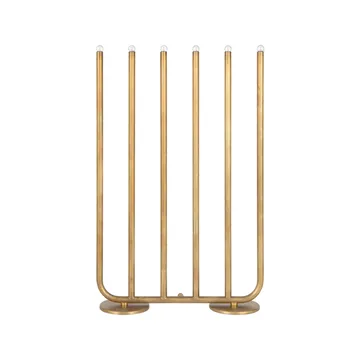 December 6 advent candlestick - Raw brass - Konsthantverk