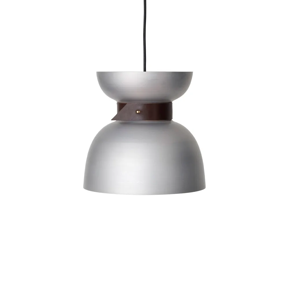 Liv pendant, Aluminum, leather Konsthantverk