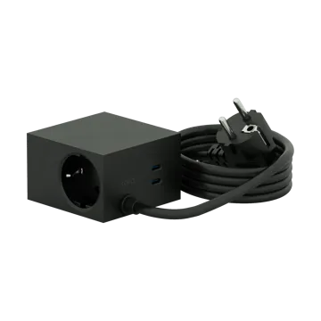 Cuboid+ outlet USB-C 30W 2 m - Black - Kord
