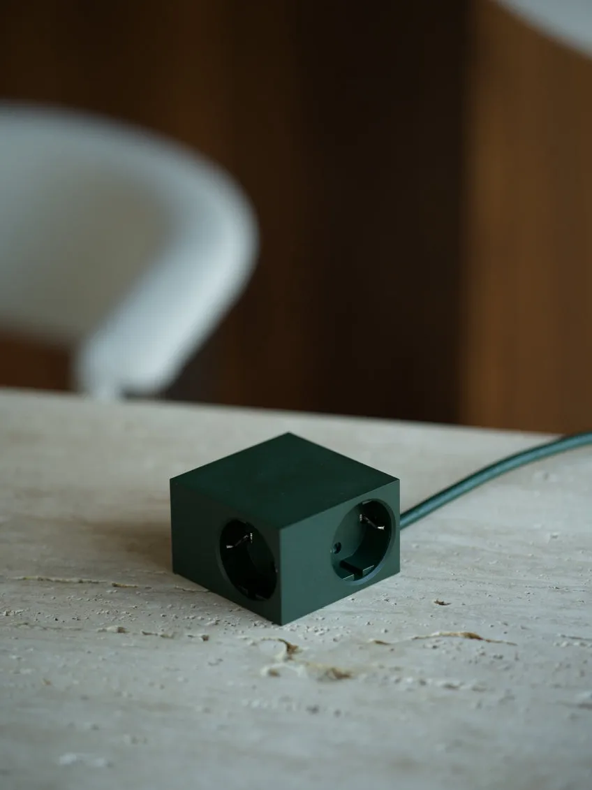 Cuboid+ outlet USB-C 30W 2 m, Dark Green Kord