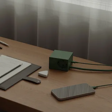 Cuboid+ outlet USB-C 30W 2 m - Dark Green - Kord