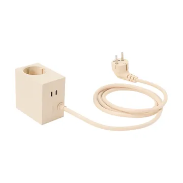 Cuboid+ outlet USB-C 30W 2 m - Pearled Ivory - Kord