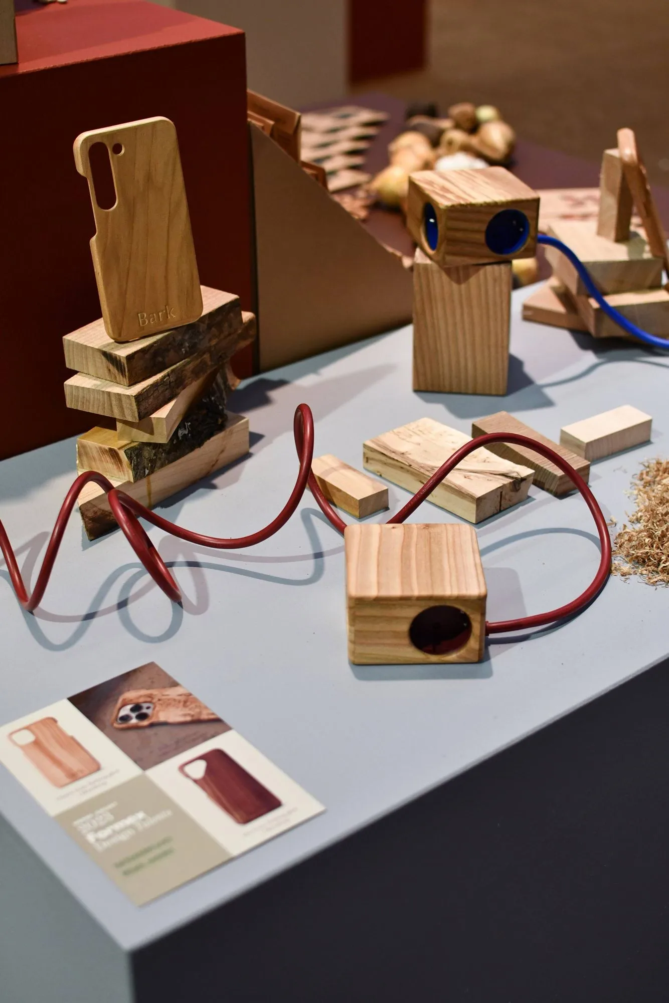 Cumulus+ case-shell for Cuboid+ power strip, Bark Kord