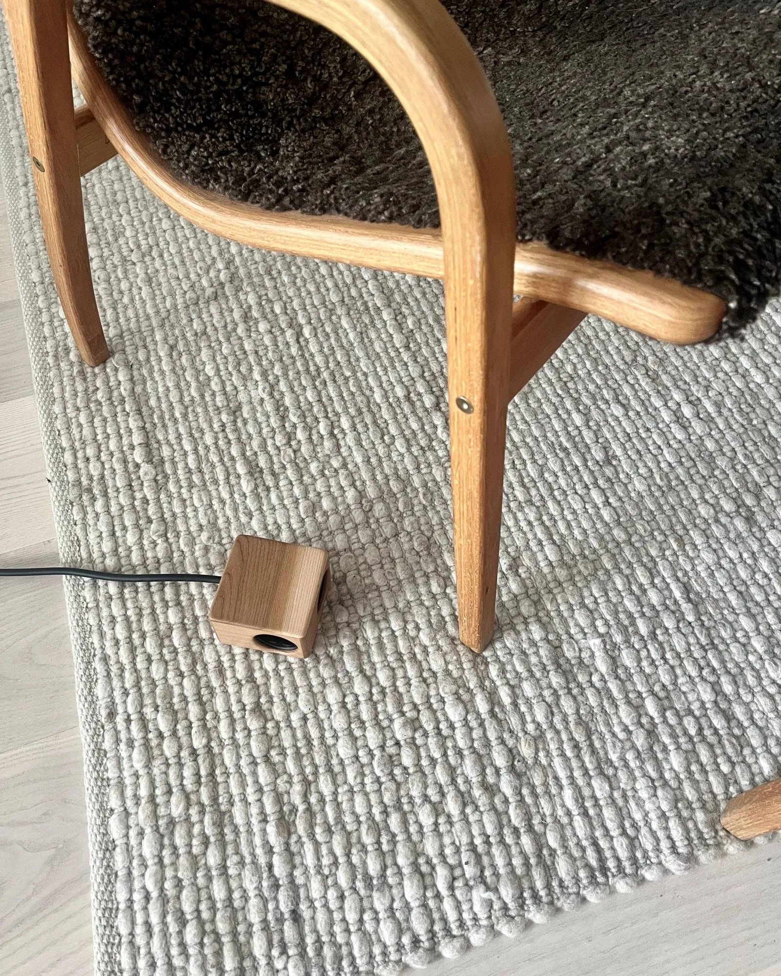Cumulus+ case-shell for Cuboid+ power strip, Bark Kord