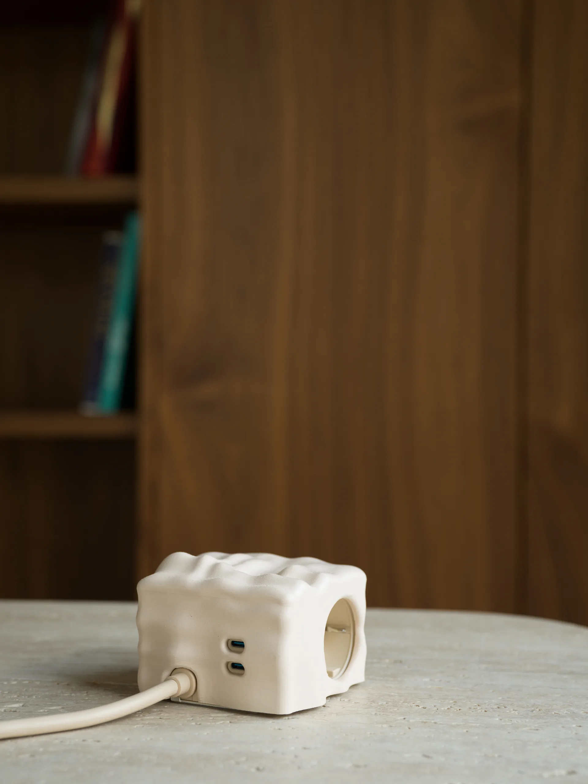 Cumulus+ case-shell for Cuboid+ power strip, Beige Kord